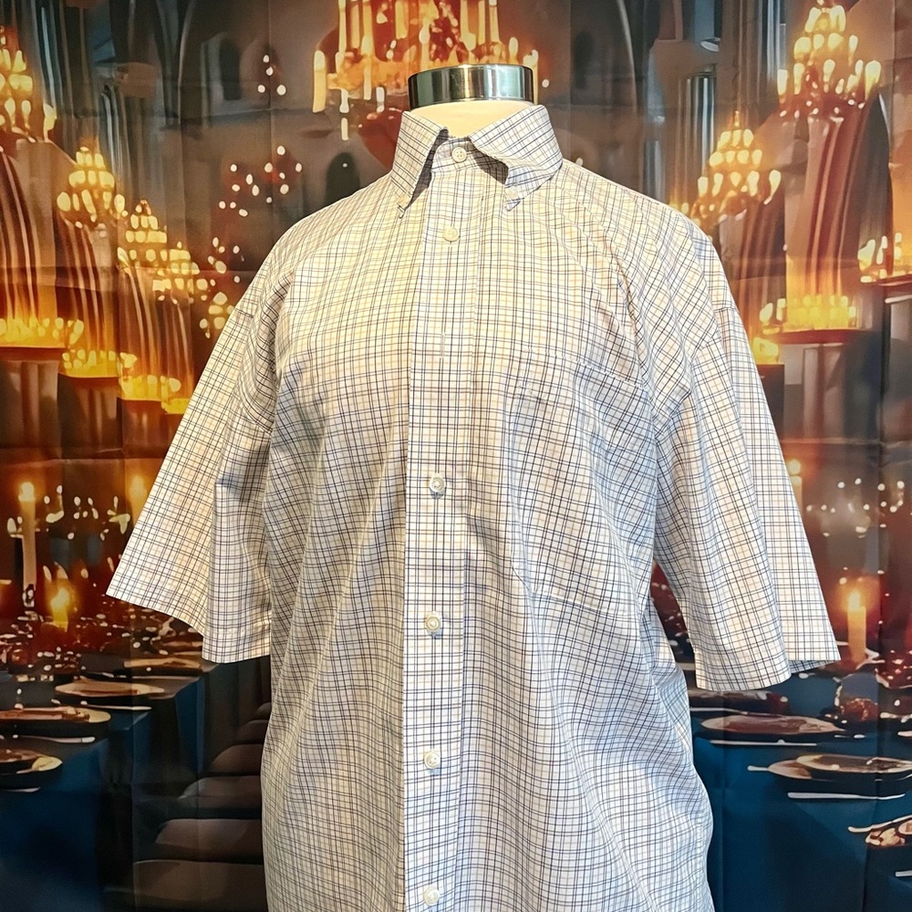 Jos. A. Bank Light Blue Plaid Shirt